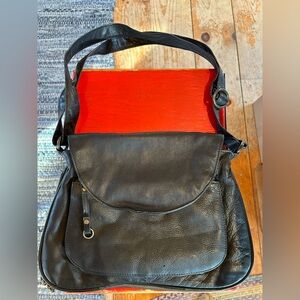 Latico Black Leather Handbag Shoulder Bag